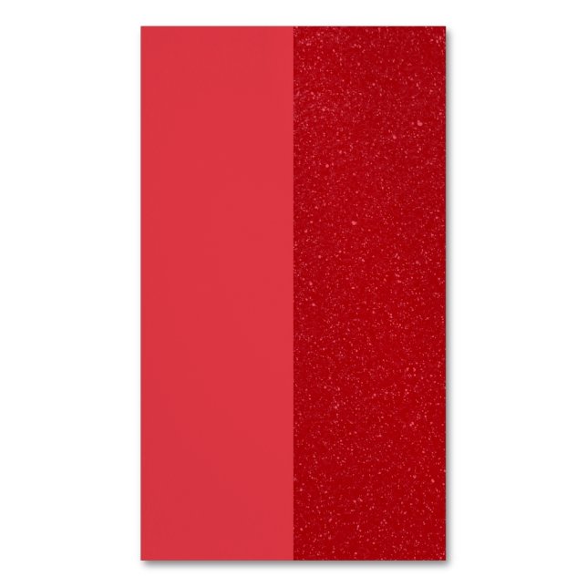 Röda magnetiska Affärskort med dubbla ton - Anpass Visitkort (Framsida vertikal)