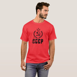 Röda manar för kommunistisk CCCP-vintageflagga Tröja