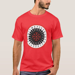 röda manar T-tröja med den stora emblemen T-shirt