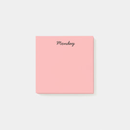 Röda Måndag Post-it Block