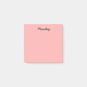 Röda Måndag Post-it Block