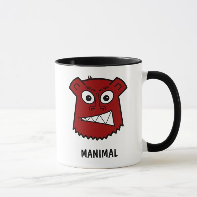Röda Manimal Mugg (Höger)