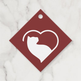 röda märkre för gåvor etiketter