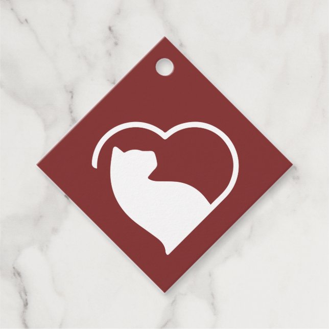 röda märkre för gåvor gåvor etiketter (Framsida)