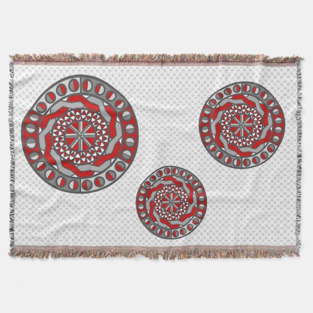 Röda maskiner Throw Blanket Filt (Framsidan)
