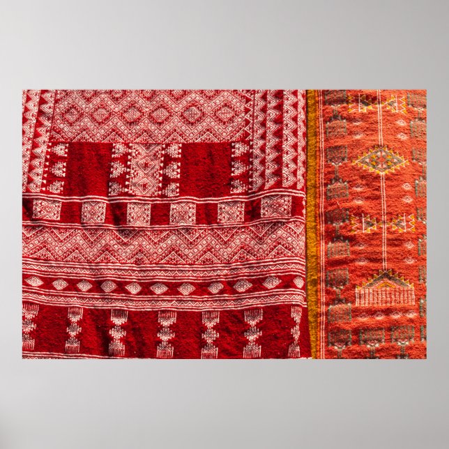 Röda mattor på marknaden poster (Framsidan)