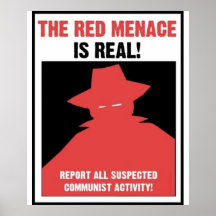 Röda menace Propaganda Poster