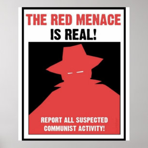 Röda menace Propaganda Poster