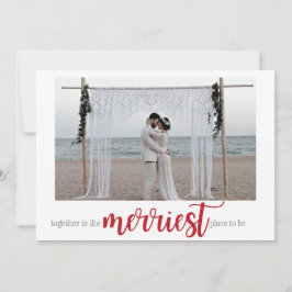 Röda merriest Ställe för att bli julfoto Julkort