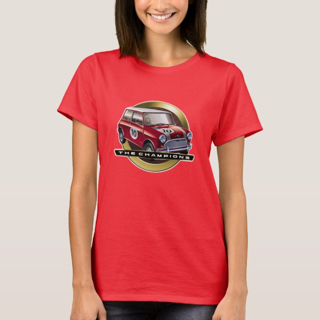 Röda MiniCooper S Tee Shirt (Framsida)