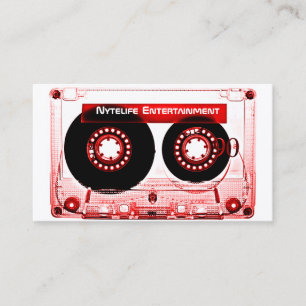 Röda Mixtape Visitkort