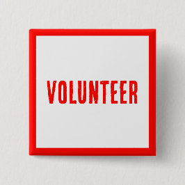 Röda &moderna knappar för volontärer, företag