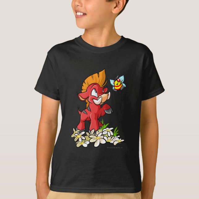 Röda Moehog och rykte T-shirt (Framsida)