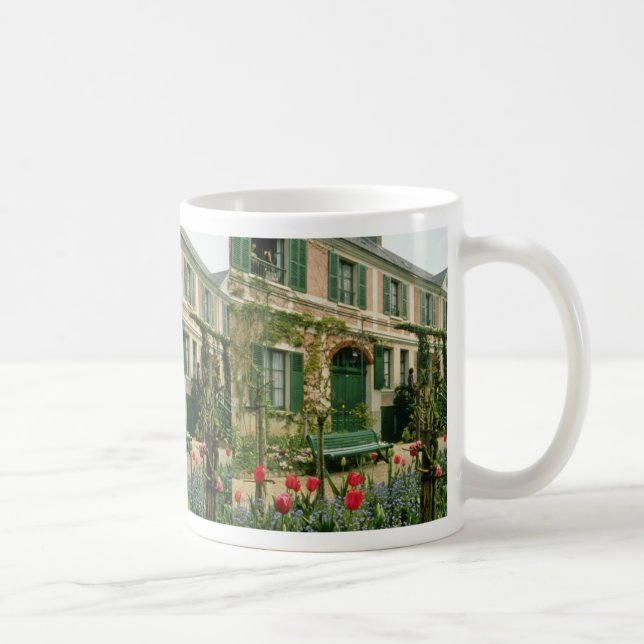 Röda Monets hus och trädgård, Giverny, nordlig Fr Kaffemugg (Höger)