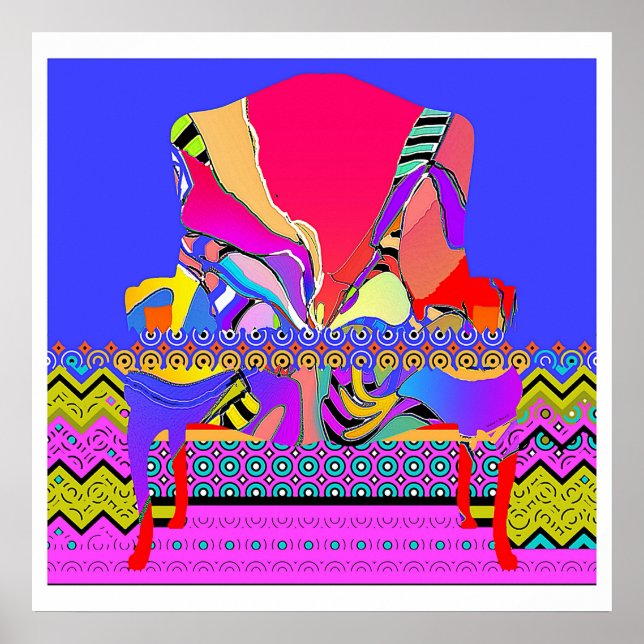 Röda Mönster-armén Poster (Framsidan)