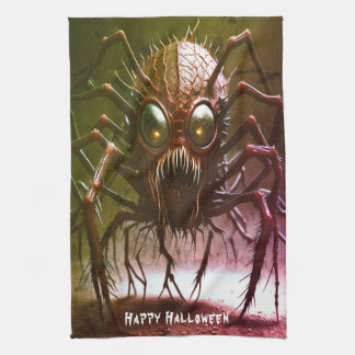 Röda monster halloween köksdukar kökshandduk