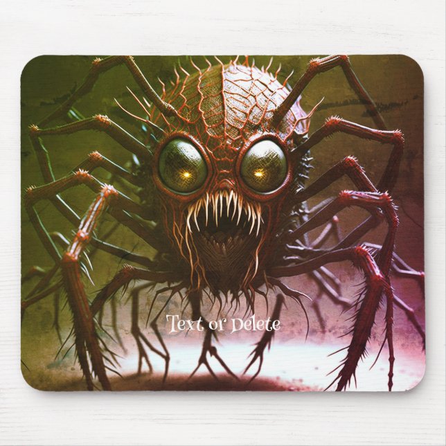 Röda monster Halloween-musmatta Musmatta (Framsidan)