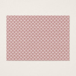 Röda mönsterprofilkort | Minimal geometri Visitkort