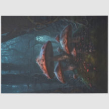 Röda Moody svampar - en Mörk Dreamscape Decoupage