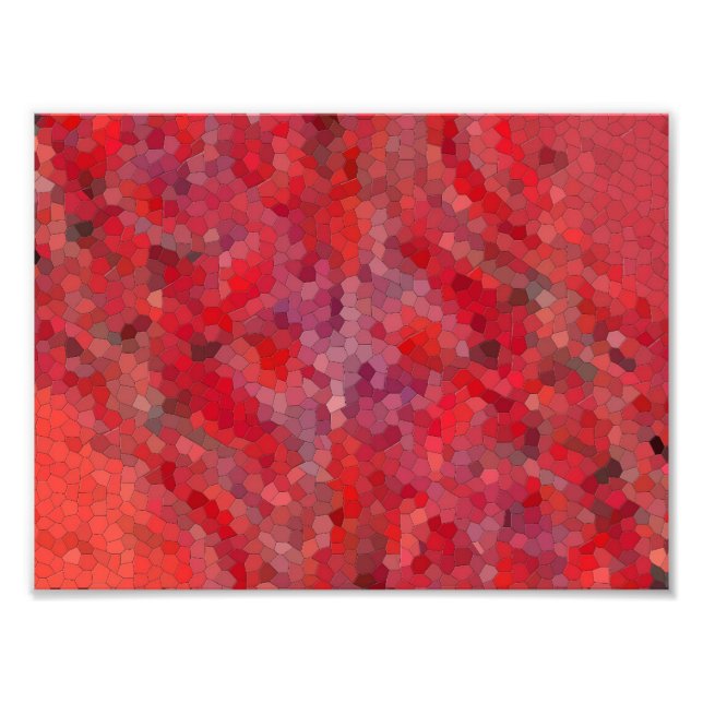 Röda mosaikplattor fototryck (Framsidan)