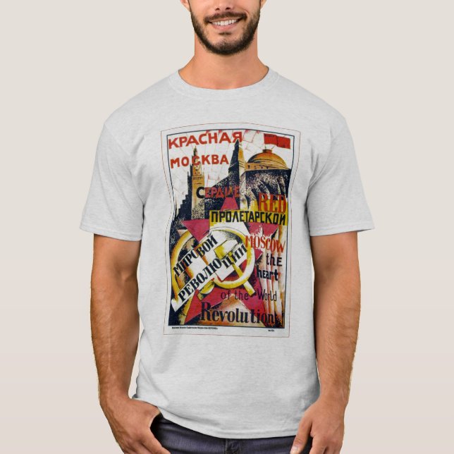 "Röda Moscow" vid A. Rodchenko Tee Shirt (Framsida)