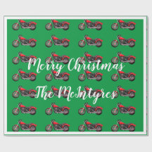 Röda motorcyklar vid Gröntens jul