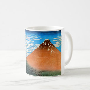 Röda Mount Fuji, Hokusai, Ukiyo-e Kaffemugg