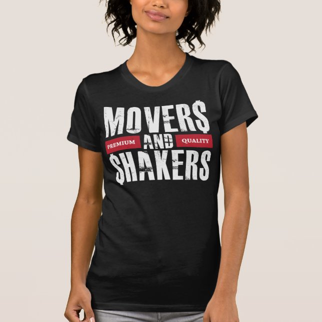 Röda Movers och Shakers - och vit Tee (Framsida)