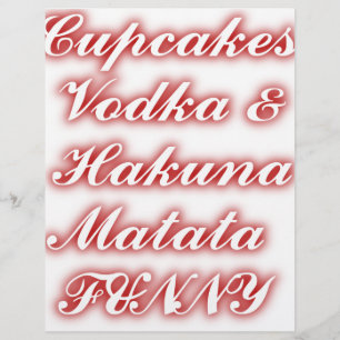 Röda Muffinsar Vodka Hakuna Matata FUNNY.
