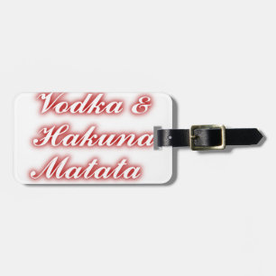 Röda Muffinsar Vodka Hakuna Matata FUNNY. Bagagebricka