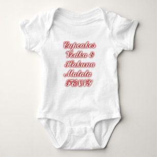 Röda Muffinsar Vodka Hakuna Matata FUNNY. T Shirt
