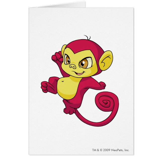 Röda Mynci Hälsningskort (Framsidan)