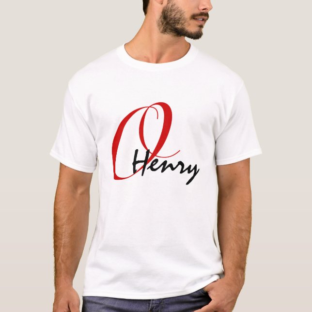 RÖDA nolla-Henry namn MARKERAR T Shirt (Framsida)