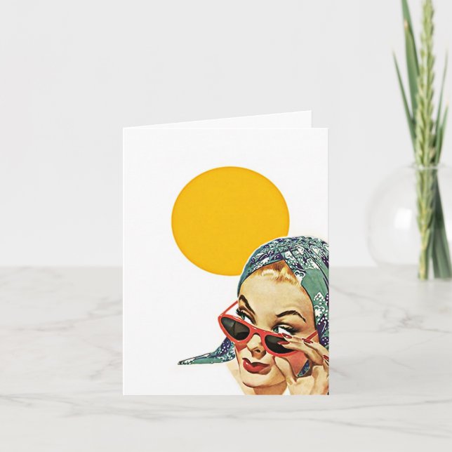 Röda noterar det tomma solglasögonsolskenet för kort (Framsida)