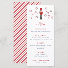 Röda nötknäppar Candy Canes Familj Julfest Meny