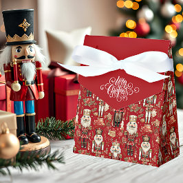 Röda nötskal, julklapp i mönster presentaskar