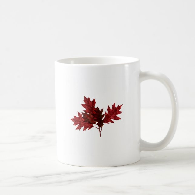 Röda Oaklöv Kaffemugg (Höger)
