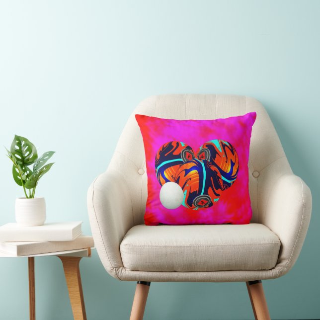Röda och blå Gräsmatta, Cushion Kudde (Stol)