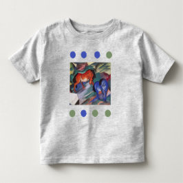 Röda och blå hästar T-Shirt