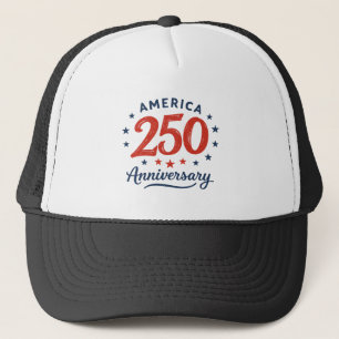 Röda och Blå Stjärnor Amerika 250-årsjubileum Keps