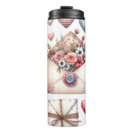 RÖDA OCH BLÅDA PATCHWORK VALENTINE HEARTS & KÄRLEK