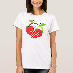 Röda och Gröna Äpplen T Shirt