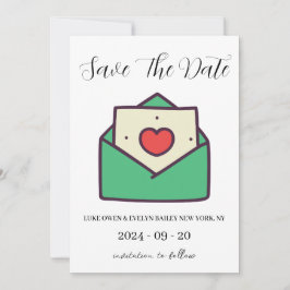 röda och gröna jul sparade datum-kort inbjudningar