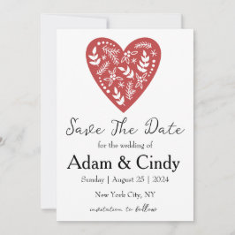 röda och gröna julkort för att spara datum inbjudningar