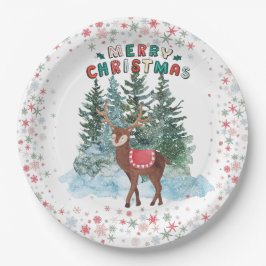 Röda och Grönt God jul renar