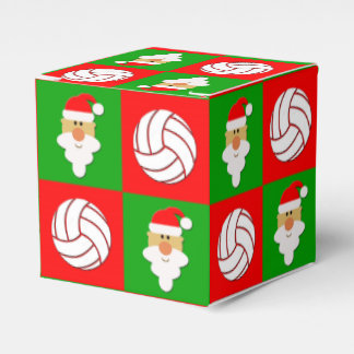 Röda och Grönt Volleybollar och Jultomten jul Presentaskar