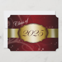 Röda och Guld 2025-Studentfesten Inbjudningar