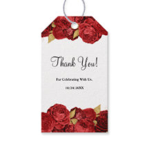 Röda och Guld Blommigten Bröllop