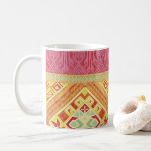 Röda och Gult Fjädrar Kaffemugg