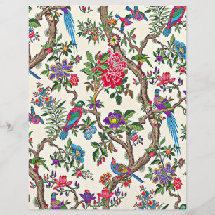 Röda och lila vintagefåglar